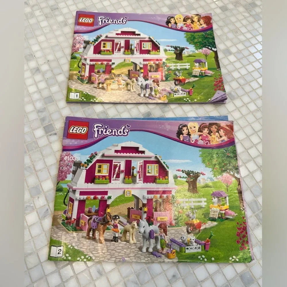 Lego Friends Horse Themed Instruction Manuals Lot